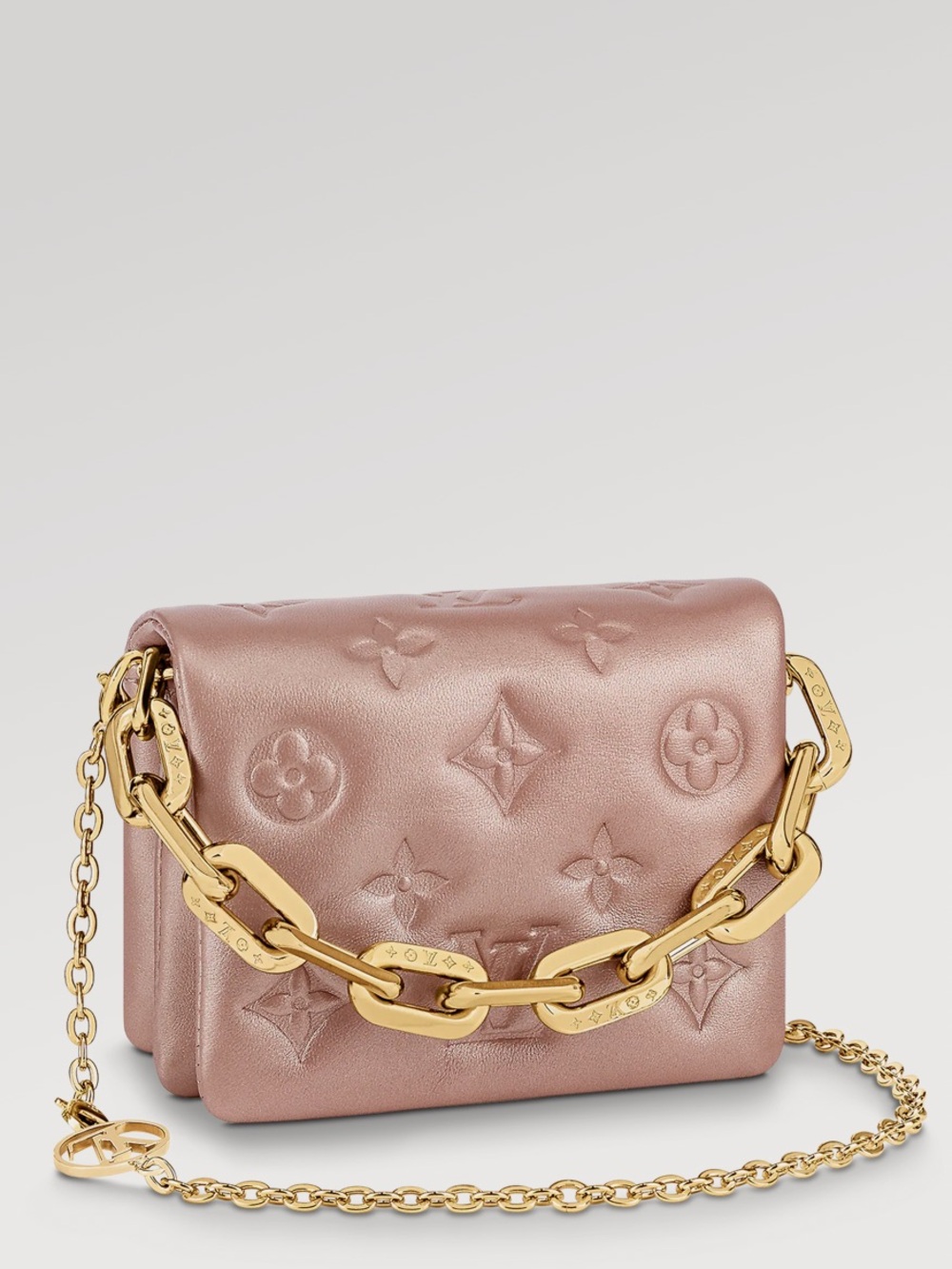 Louis Vuitton Rose Metallic Coussin Beltbag